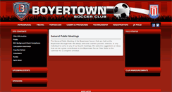 Desktop Screenshot of boyertownsoccerclub.net